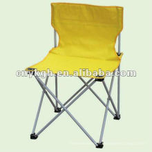 Chaise de camping sans bras pliante jaune